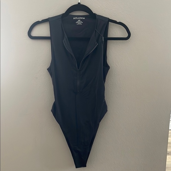 MYRASWIM Black Sleeveless Bodysuit - Picture 4 of 7